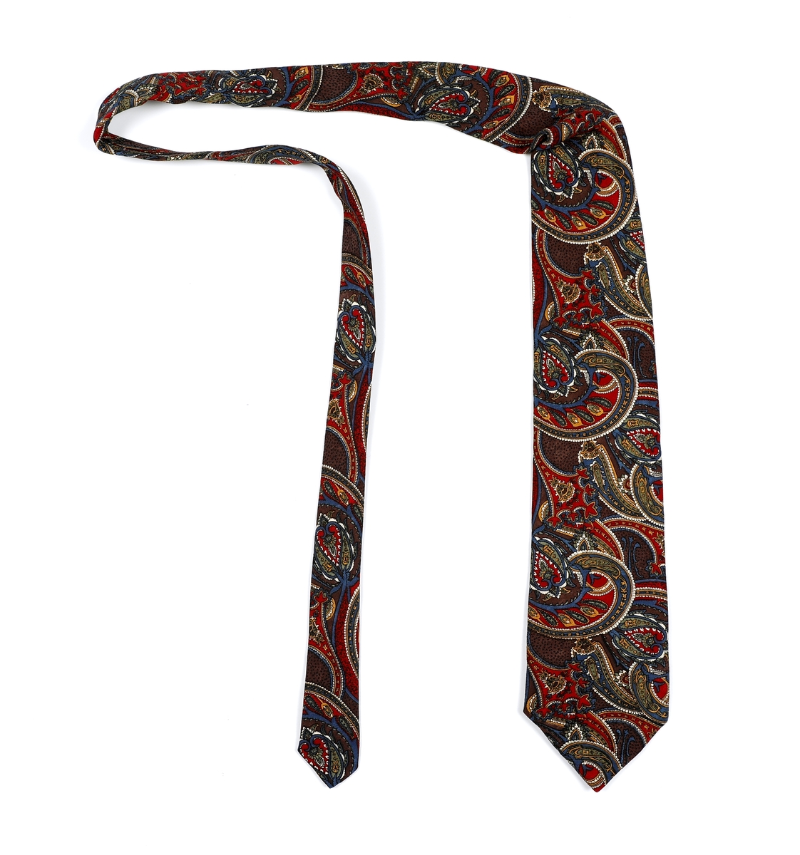 Mønstrete slips  i stort Paisleymønster.