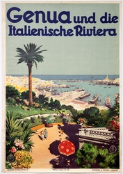 Genua Und Die Italienische Riviera [Reiselivsplakat]