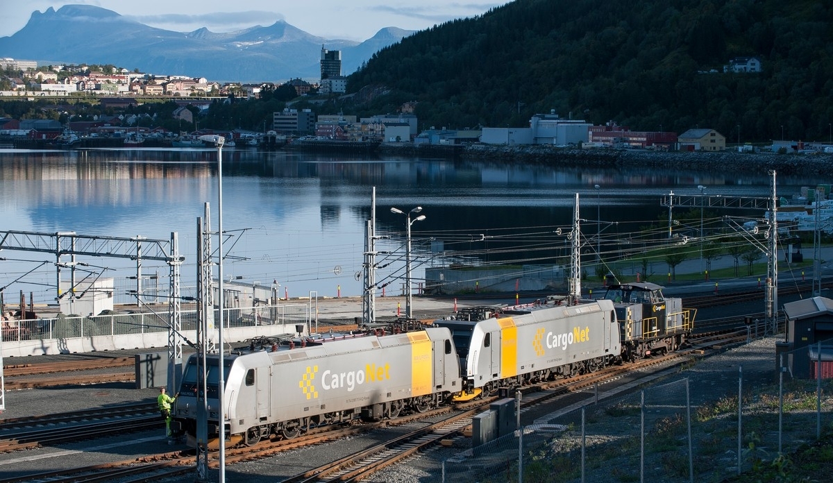 Narvikterminalen. Cargo Net i aktivitet på Fagernesområdet sør for Narvik.  Foto: 2. sept 2015
