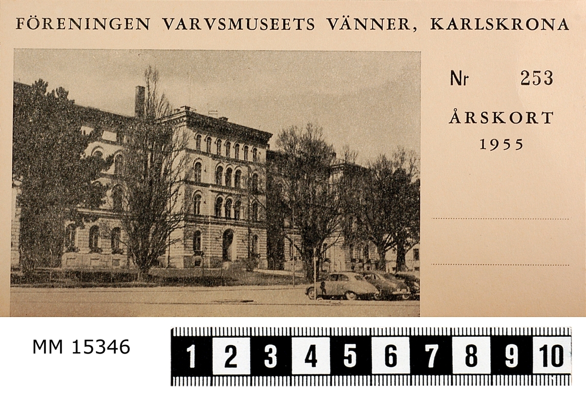 Medlemskort Varvsmuseets Vänner 1955.