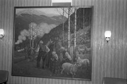 Maleri av Segeleke som fremstiller Vestfjorddalen, Gaustatop