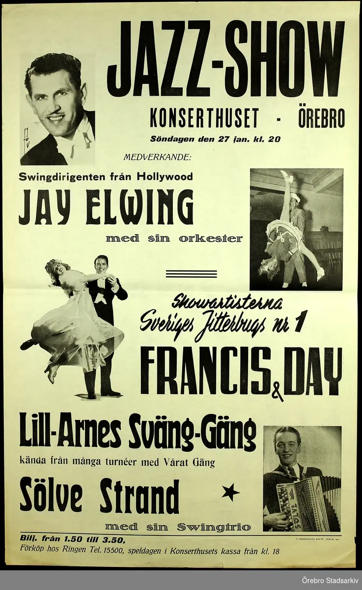 Swingdirigent Jay Elwing (1903-1970), Sölve Strand