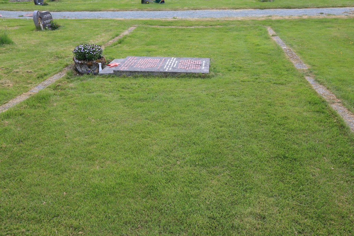 Gravminne på det ene av to gravsteder for sovjetiske falne på Grong kirkegård. På dette stedet er 22 krigsfanger gravlagt, flyttet hit fra gravplasser andre steder i distriktet.