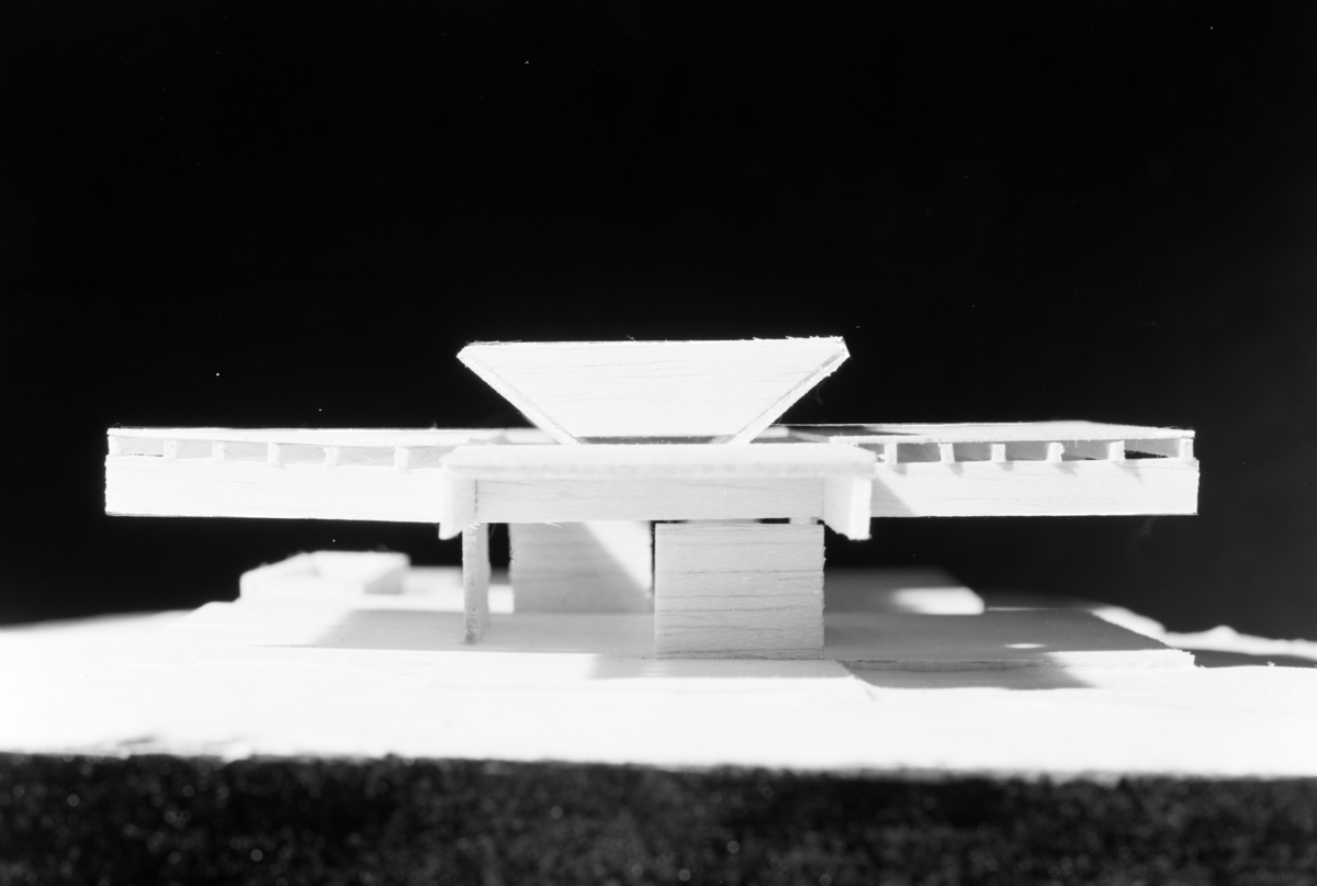 Paviljong på H7 - plassen modell, ark. Sverre Fehn