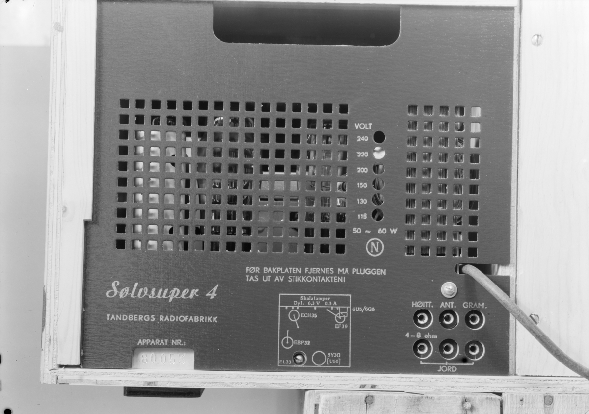 Tandberg radio fra fabrikken etc., se også Bratsberg Tegl, Tandberg-Skullerud 5486