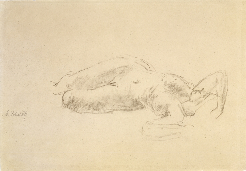 Kvinnelig akt [Tegning]