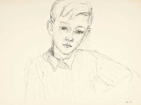 Gutt i drømmeland [Tegning]