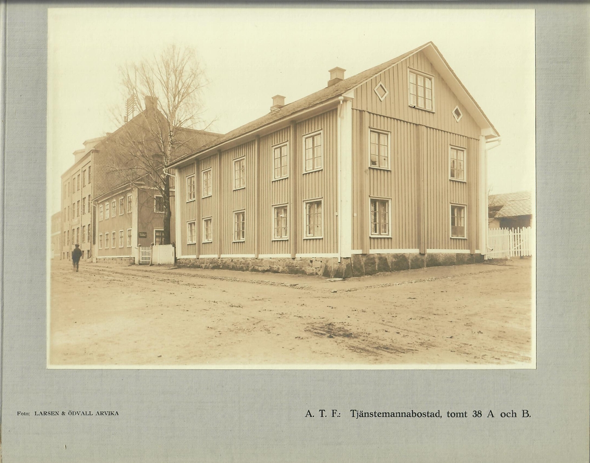 A.T.F Tjänstemannabostad tomt 38 A och B

Kopior ur Erland Paul Olséns album från 1921.