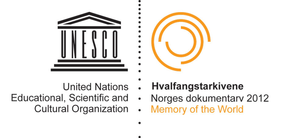 logo som viser at Hvalfangstarkivene er del av Norges dokumentarv
