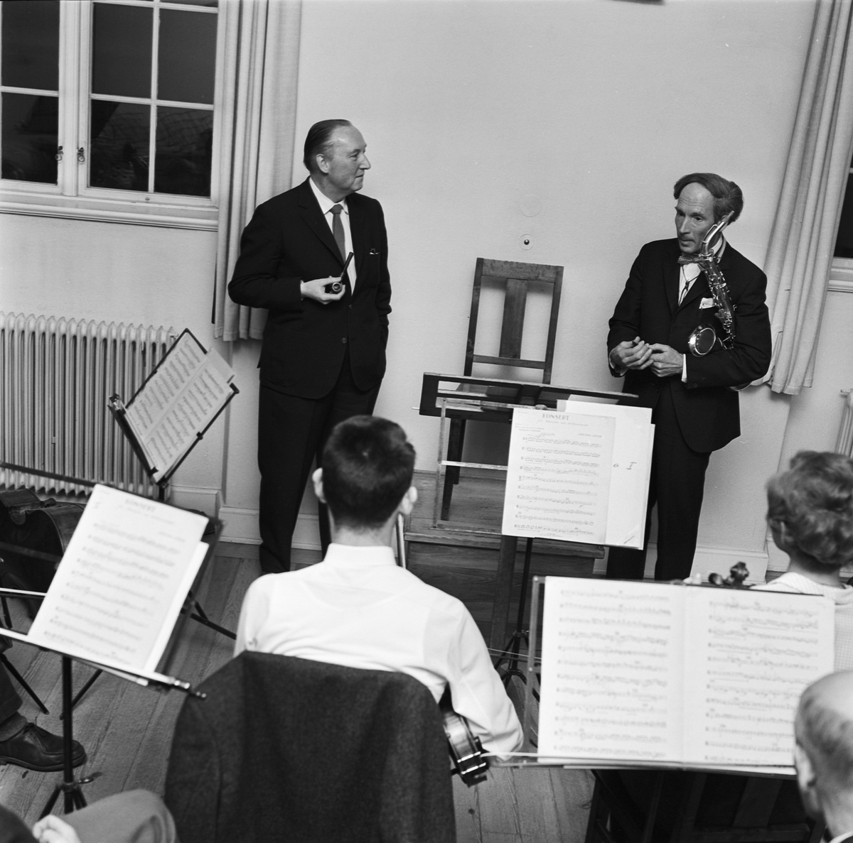 Musicum, saxofonens mästare gäst hos kapellister, Uppsala 1964