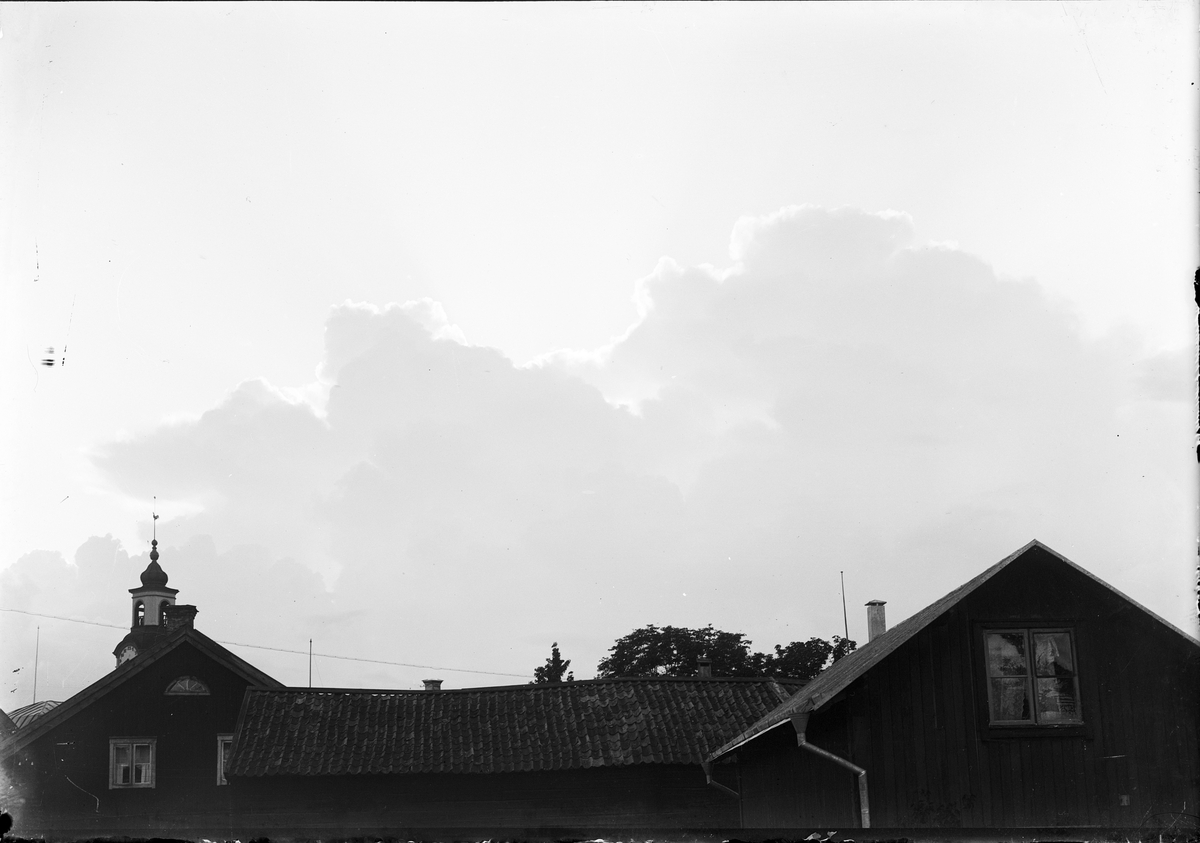 Vy från fotograf Edhlunds hus mot Torget, Östhammar, Uppland