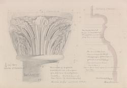 Kapitel på søyle i svalgangen foran Landgrevehuset på Wartbu