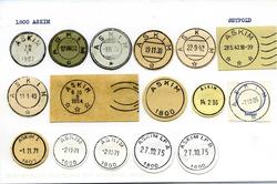Stempelkatalog, 1800 Askim, Østfold