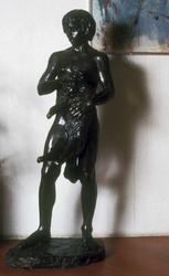 Kai og Cleo [Skulptur - Metallarbeid (bronse)]