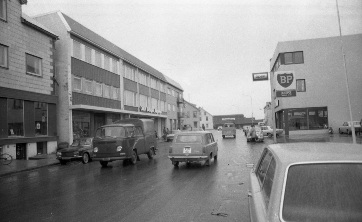 Strandgata mot nord, Sortland juli 1975