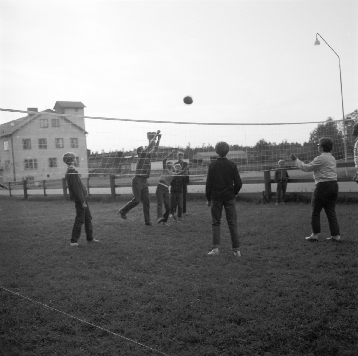 SMU:s dropin har blivit droput, volleyboll, Tierp, Uppland 1969