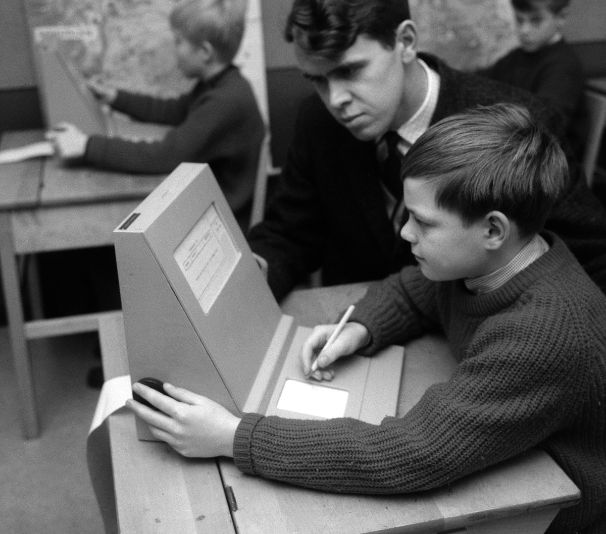 Tornhagskolan med nya utbildningsmetoder, 1965.