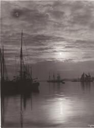 Prot: Solnedgang Oslo havn Nov 1900