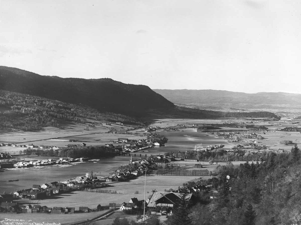 Drammensdalen fra Aasen, oktober 1900