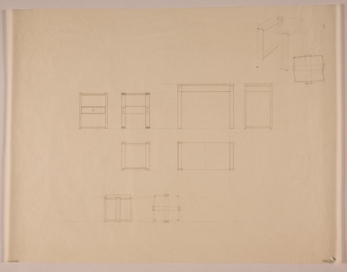 Möbler [ritning] - Designarkivet / DigitaltMuseum