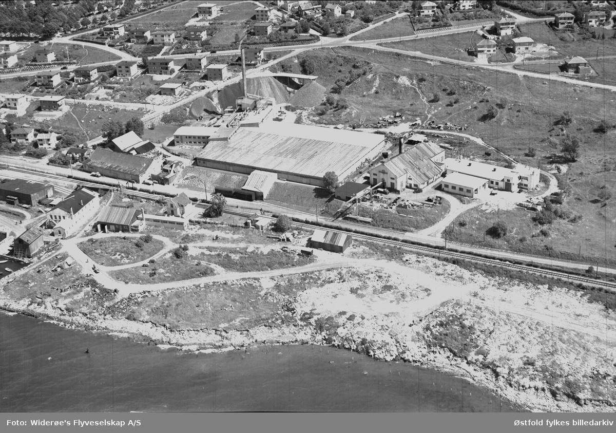 Steinullfabrikken i Moss 1952. (Seinere Rockwool)