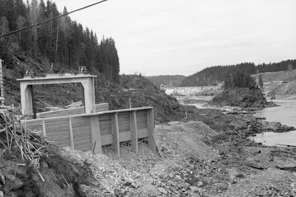 Kykkelsrud i Askim i Østfold før oppdemming. Glomma.