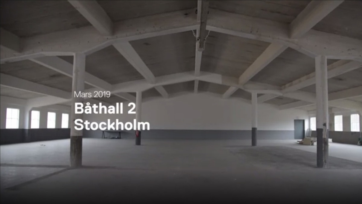 Interiörer från Båthall 2, intervju med arkitekterna Linda Lindstrand och Mats Fahlander inför byggandet av VRAK.