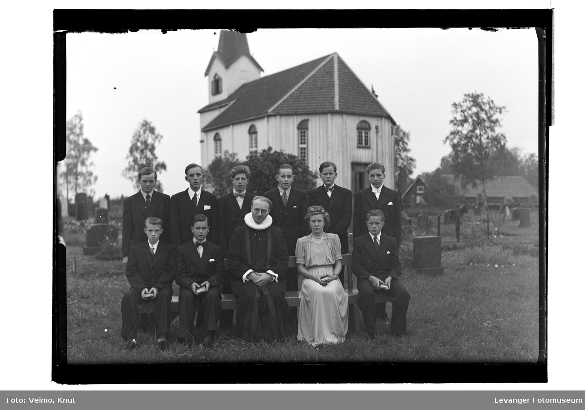 Konfirmasjon 1949 i Vinne kirke, Verdal.