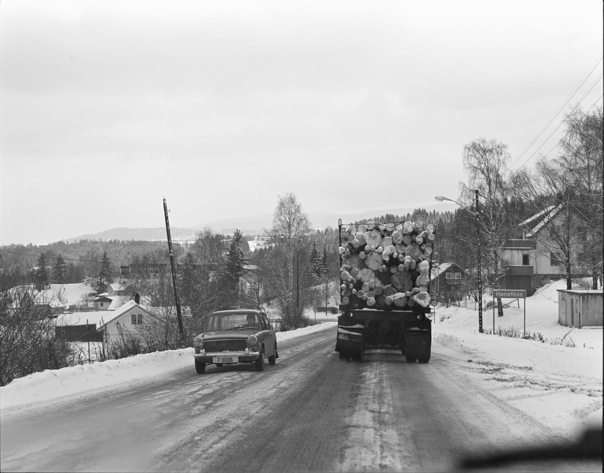 Vinterkjøring på landevei