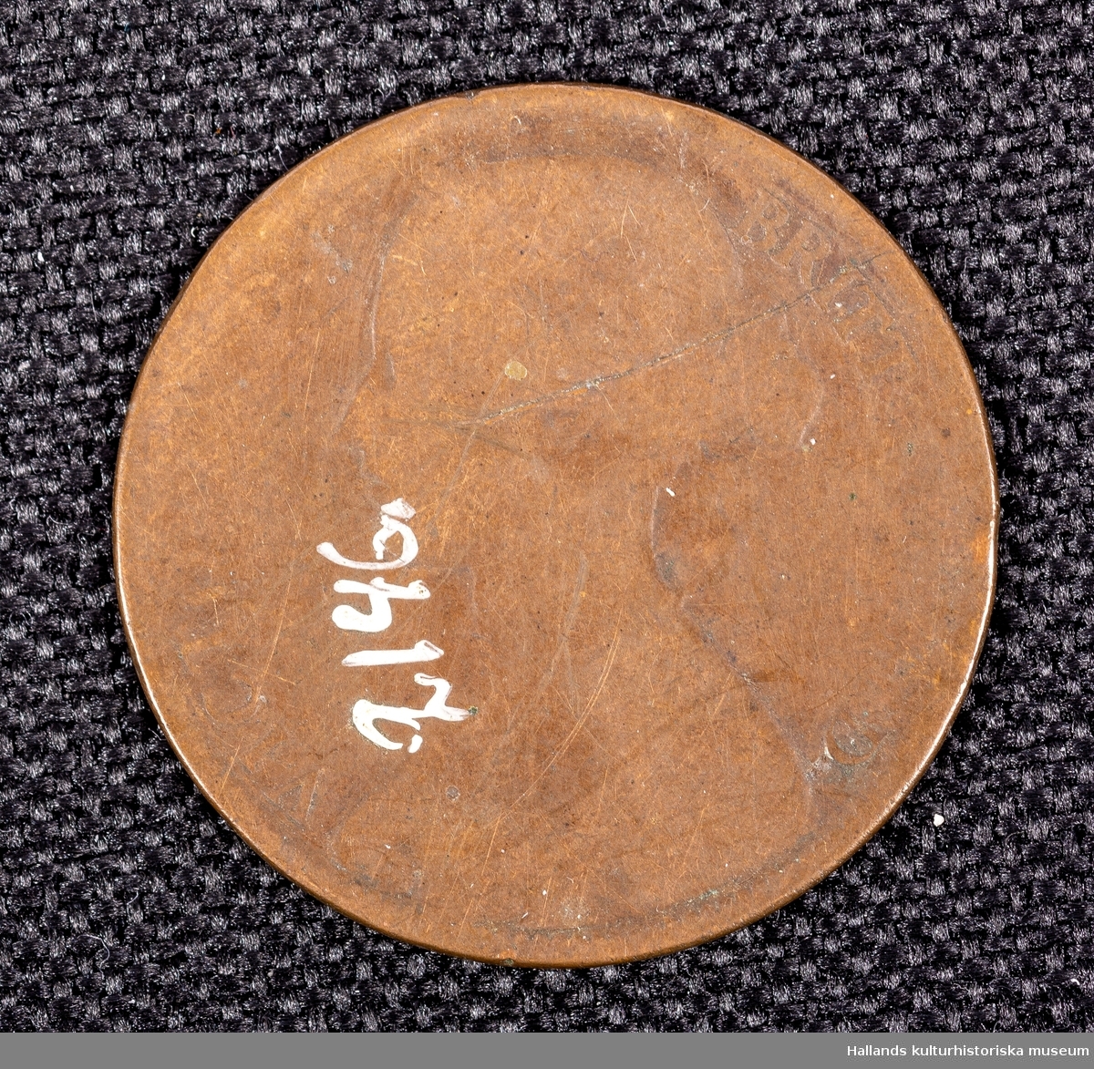 Engelskt mynt, 1 Penny, 1861. 