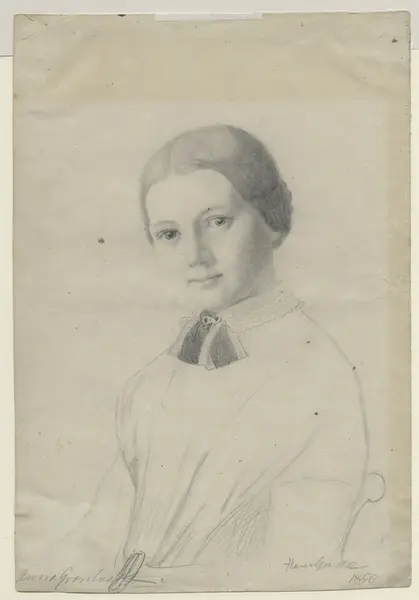 Anna Grøntvedt. 1850 [Tegning]