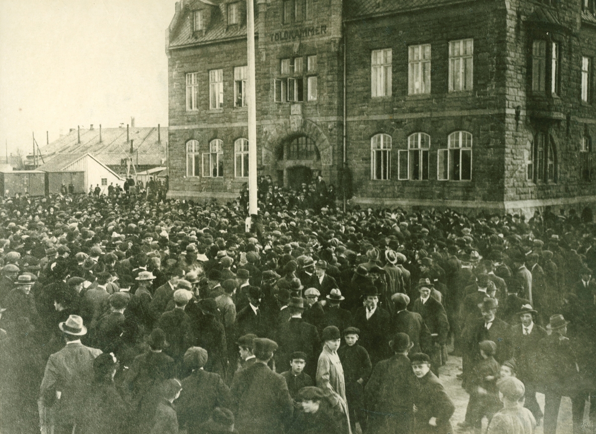 Opptøyer på Brattøra 12.04.1918