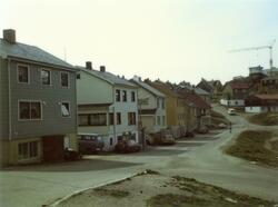 Honningsvåg. Bebyggelse i Vågen. Sommeren 1985.