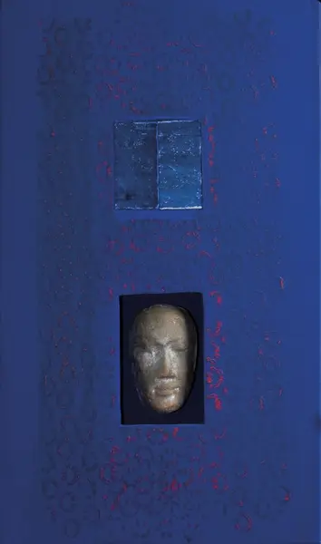 Hustavle / Blå bok [Skulptur]