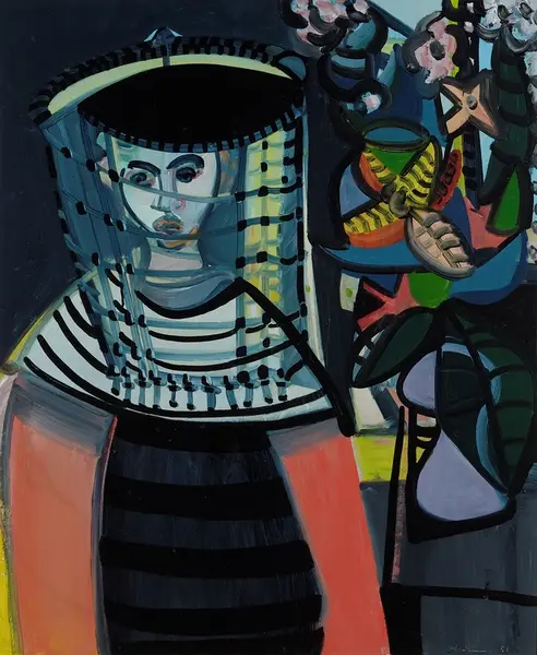 Pike med slør [Maleri]