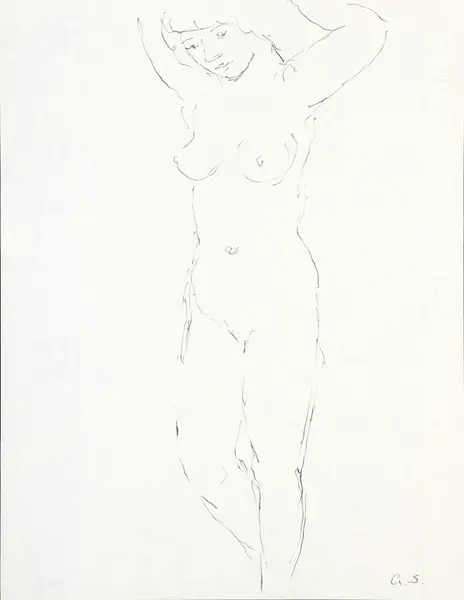 Kvinneakt [Tegning]