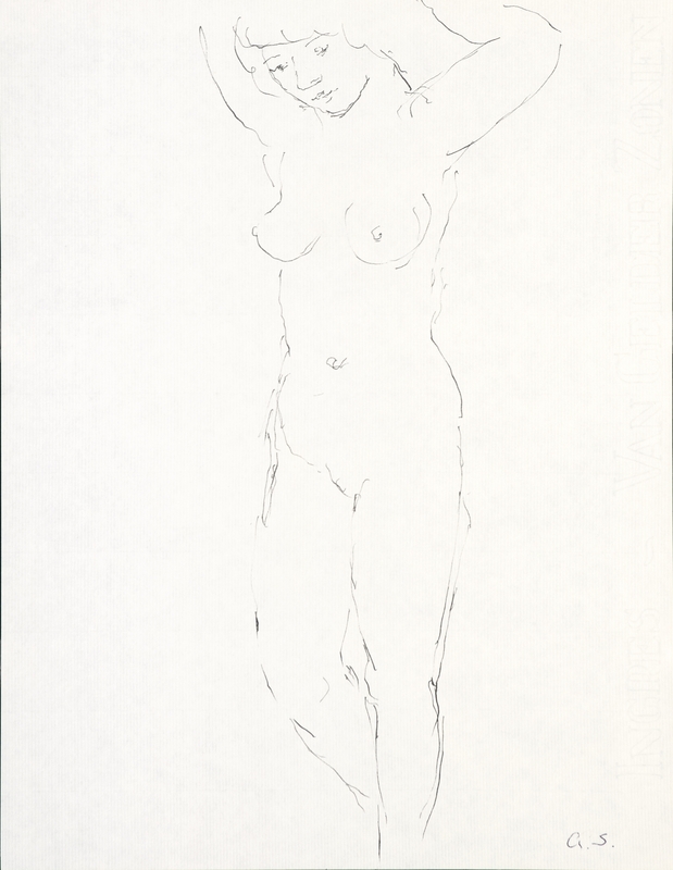 Kvinneakt [Tegning]