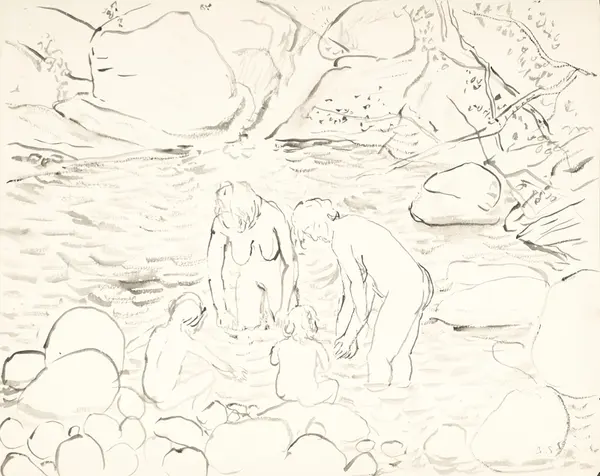 Badekulpen [Tegning]