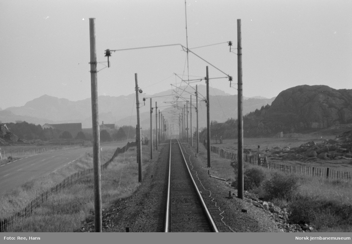 Linjebefaring ved Sørlandsbanens km 541.276 mellom Ogna og Brusand stasjoner