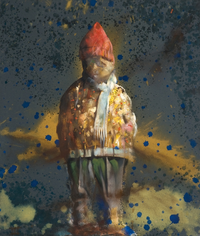 Da og nå I-VI [Maleri]