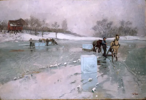 Iskjøring [Maleri]