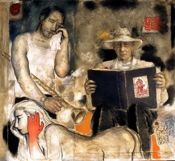 Døden i hjertet [Akvarell]