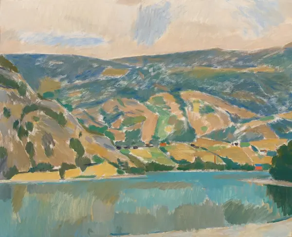 Varm sommer, august [Maleri]