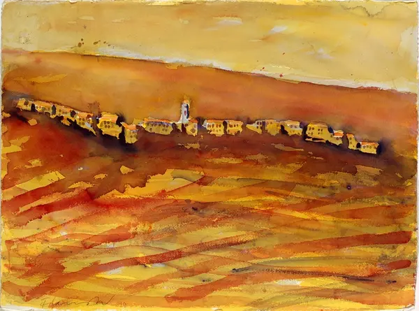 Tovo, Orange [Akvarell]