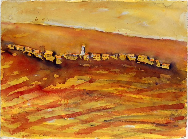 Tovo, Orange [Akvarell]