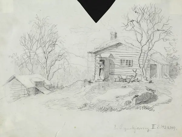 En signekjerring II [Tegning]