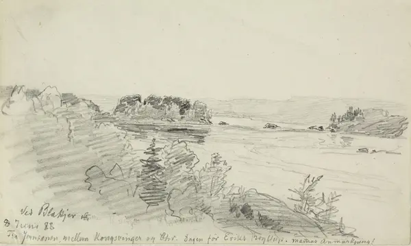 Ved Blakjer. 1888 [Tegning]
