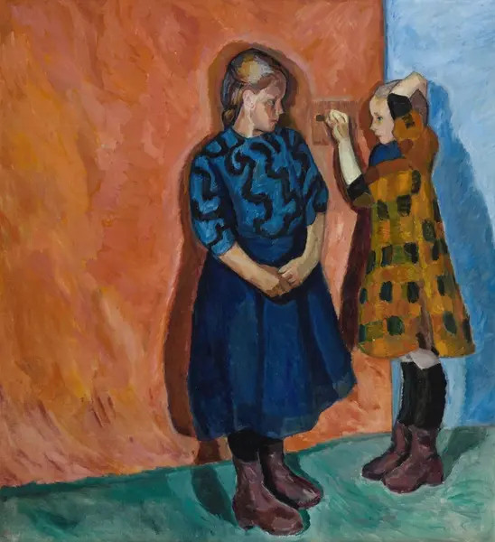Anna og Hilda [Maleri]