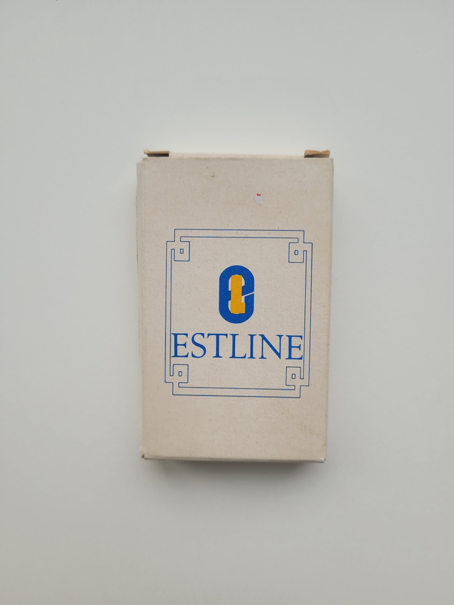 Liten tvål i pappersförpackning från m/s Estonia (från hytt ombord).