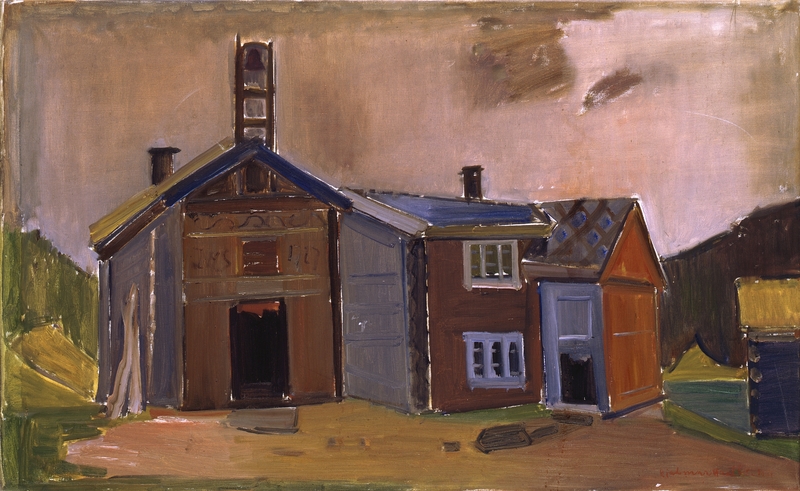 Gamle hus, Vågå [Maleri]